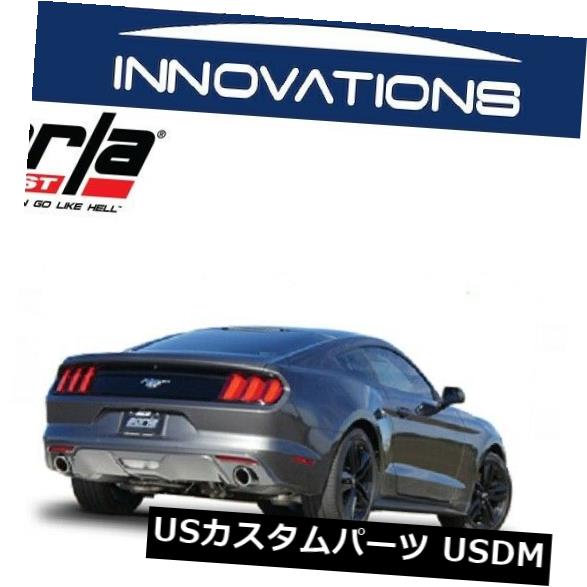 輸入マフラー 15-17マスタング3.7L V6のBorla Cat-Back Exhaust ATAK（コンバーチブル140588を除く） Borla Cat-Back Exhaust ATAK For 15-17 Mustang 3.7L V6 Except Convertible 140588 【並行輸入品】