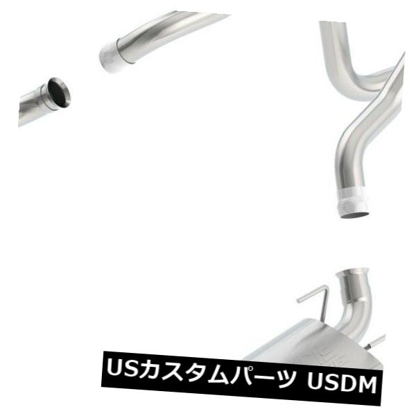 輸入マフラー 11-14ムスタングに適合するBorla 140375 Sタイプキャットバックエキゾーストシステム Borla 140375 S-Type Cat-Back Exhaust System Fits 11-14 Mustang 【並行輸入品】|カスタムパーツ WORLD倉庫