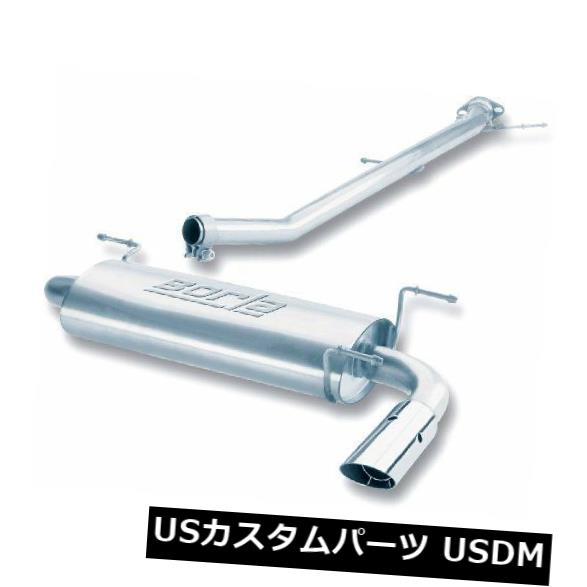 輸入マフラー マツダMX-5 90-97 1.6L / 1.8L AT / MT RWD 2DR用Borla 14411キャットバックシステム Borla 14411 Cat-Back System for Mazda MX-5 90-97 1.6L/1.8L AT/MT RWD 2DR 【並行輸入品】