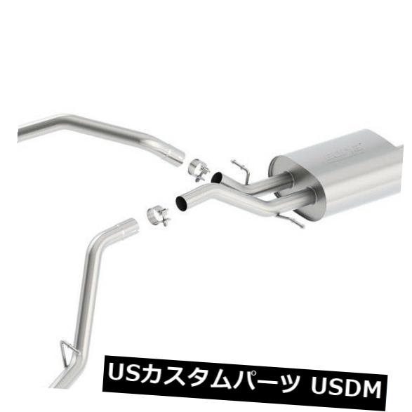 輸入マフラー BORLA Sタイプ14-18シルバラード1500 5.3L V8クルー6.5Ft Bx用キャットバックエキゾーストキット BORLA S-TYPE Cat Back Exhaust Kit For 14-18 Silverado 1500 5.3L V8 Crew 6.5Ft Bx 【並行輸入品】