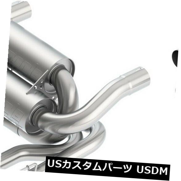 輸入マフラー Borla 11744 Sタイプアクスルバックエキゾーストシステムは05-08コルベットに適合 Borla 11744 S-Type Axle-Back Exhaust System Fits 05-08 Corvette 【並行輸入品】