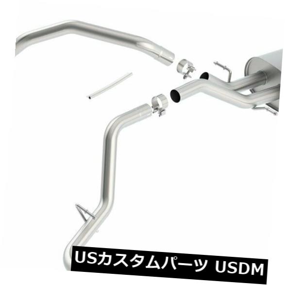 輸入マフラー Borla 14-17シボレーシルバラード1500 5.3L V8 AT / MTレギュラーキャブSタイプ排気（2 Borla 14-17 Chevrolet Silverado 1500 5.3L V8 AT/MT Regular Cab S-type Exhaust (2 【並行輸入品】