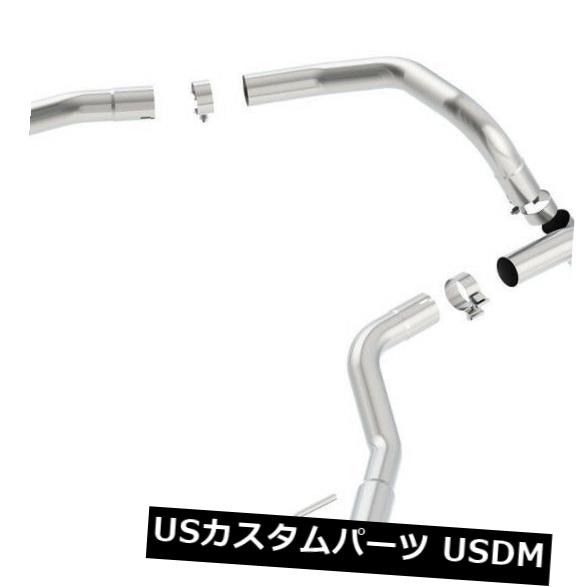 輸入マフラー 09-18 Ram 1500 5.7L Hemi V8用BORLAツーリングキャットバックパフォーマンスエキゾーストキット BORLA Touring Cat-Back Performance Exhaust Kit For 09-18 Ram 1500 5.7L Hemi V8 【並行輸入品】