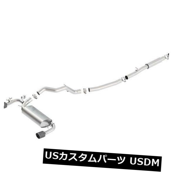 輸入マフラー Borla 16-18 Ford Focus RS Catback Exhaust S-Type 3in-2.25in w / Carbon Fiber Ti Borla 16-18 Ford Focus RS Catback Exhaust S-Type 3in - 2.25in w/ Carbon Fiber Ti 【並行輸入品】