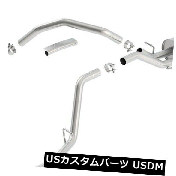 輸入マフラー Borla 140717 SタイプCat-BackエキゾーストシステムはSierra 1500 Silverado 1500に適合 Borla 140717 S-Type Cat-Back Exhaust System Fits Sierra 1500 Silverado 1500 【並行輸入品】
