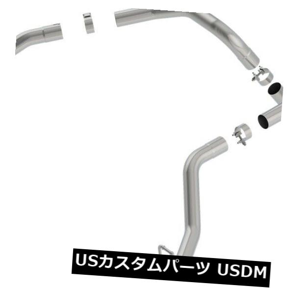 輸入マフラー Borla 140758BCツーリングキャットバックエキゾーストシステムは19-20 1500に適合 Borla 140758BC Touring Cat-Back Exhaust System Fits 19-20 1500 【並行輸入品】