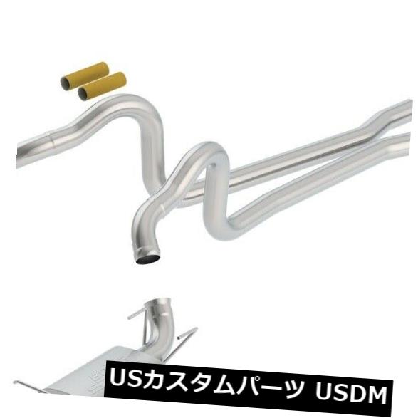 輸入マフラー Borla 140370BC Sタイプキャットバックエキゾーストシステムは11-12ムスタングに適合 Borla 140370BC S-Type Cat-Back Exhaust System Fits 11-12 Mustang 【並行輸入品】