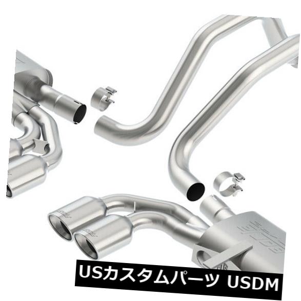 輸入マフラー Borla 140427 SタイプIIキャットバックエキゾーストシステムは97-04コルベットに適合 Borla 140427 S-Type II Cat-Back Exhaust System Fits 97-04 Corvette 【並行輸入品】|カスタムパーツ WORLD倉庫