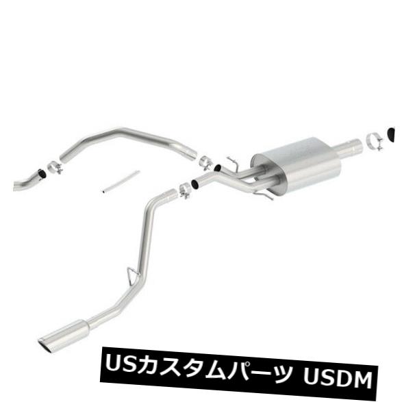 輸入マフラー Borla 140570ツーリングキャットバックエキゾーストシステムはSierra 1500 Silverado 1500に適合 Borla 140570 Touring Cat-Back Exhaust System Fits Sierra 1500 Silverado 1500 【並行輸入品】｜カスタムパーツ WORLD倉庫