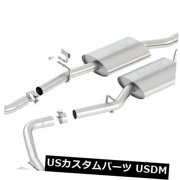 輸入マフラー Borla 140685 SタイプCat-Backエキゾーストシステムは15-19 300の充電器に適合 Borla 140685 S-Type Cat-Back Exhaust System Fits 15-19 300 Charger 【並行輸入品】