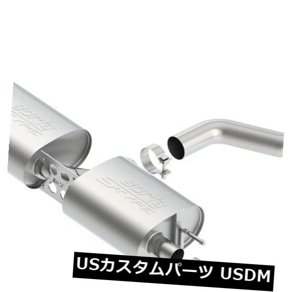 輸入マフラー Borla 140682 Sタイプキャットバックエキゾーストシステムは15-19 A3クワトロに適合 Borla 140682 S-Type Cat-Back Exhaust System Fits 15-19 A3 Quattro 【並行輸入品】