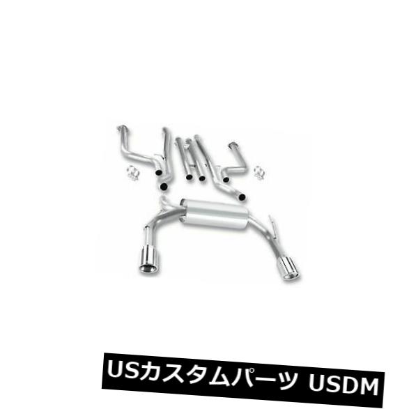 輸入マフラー Borla 140339 Cat-Backシステムシングルリア出口アウトレット2.25 \