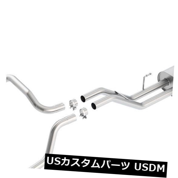 輸入マフラー 2014-2019ツンドラ4.6L 5.7L用BORLAツーリングキャットバックパフォーマンスエキゾーストキット BORLA Touring Cat-Back Performance Exhaust Kit For 2014-2019 Tundra 4.6L 5.7L 【並行輸入品】