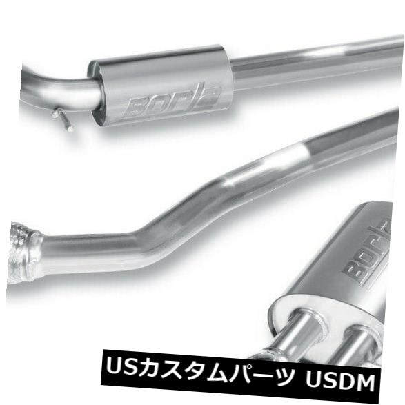 輸入マフラー Borla 140315 Sタイプキャットバックエキゾーストシステムは09-16 A4 A4 allroad A4 Quattroに適合 Borla 140315 S-Type Cat-Back Exhaust System Fits 09-16 A4 A4 allroad A4 Quattro 【並行輸入品】