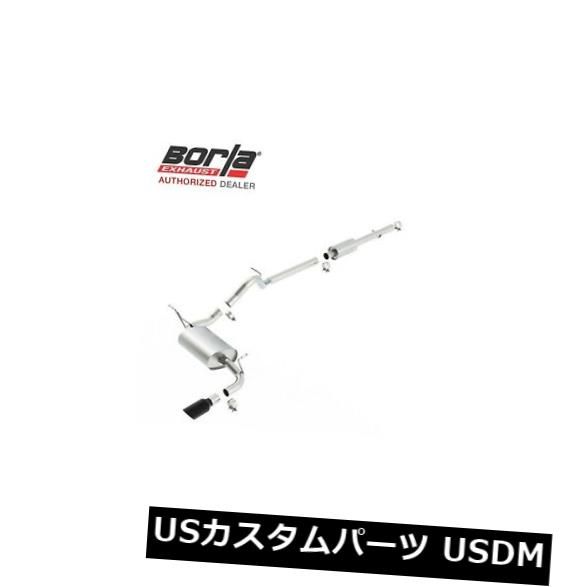 輸入マフラー BORLA 140461BCキャットバックエキゾーストシステム2012-2017ジープラングラー3.6L V6 4WD 4DR BORLA 140461BC Cat-Back Exhaust System 2012-2017 Jeep WRANGLER 3.6L V6 4WD 4DR 【並行輸入品】