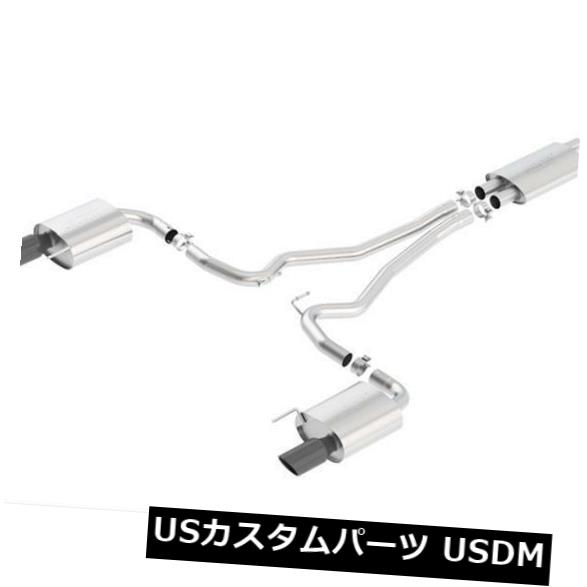 輸入マフラー BORLA 140589BC 2015-17フォードマスタングGT 5.0LキャットバックツーリングエキゾーストW /ブラックヒント BORLA 140589BC 2015-17 FORD MUSTANG GT 5.0L CATBACK TOURING EXHAUST W/BLACK TIPS 【並行輸入品】|カスタムパーツ WORLD倉庫