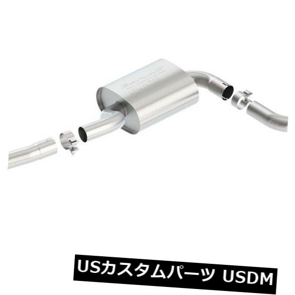 輸入マフラー Borla 140734 Sタイプキャットバックエキゾーストシステムは15-17ゴルフSportWagenに適合 Borla 140734 S-Type Cat-Back Exhaust System Fits 15-17 Golf SportWagen 【並行輸入品】