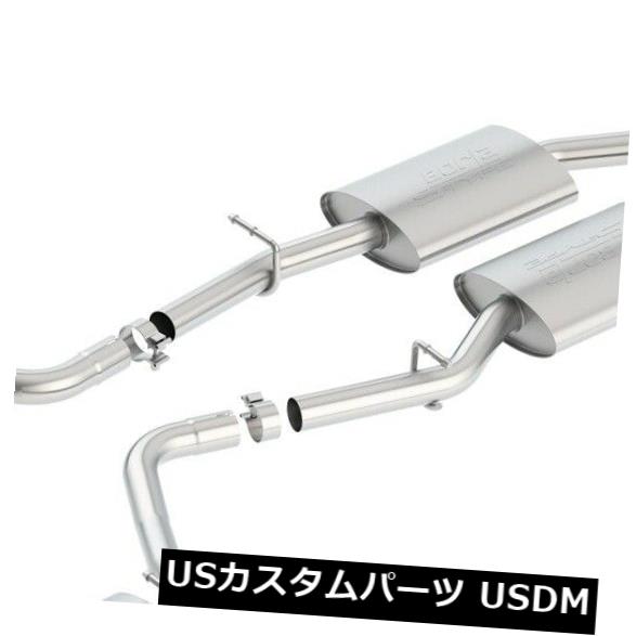 輸入マフラー Borla 140649 Sタイプキャットバックエキゾーストシステムは15-19チャレンジャーに適合 Borla 140649 S-Type Cat-Back Exhaust System Fits 15-19 Challenger 【並行輸入品】