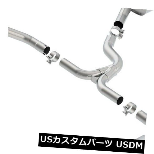 輸入マフラー 16-18 Passatに適合するBorla 140705 Sタイプキャットバックエキゾーストシステム Borla 140705 S-Type Cat-Back Exhaust System Fits 16-18 Passat 【並行輸入品】