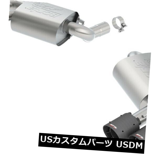 輸入マフラー Borla 11921CFBA ATAKアクスルバックエキゾーストシステムは16-20カマロに適合 Borla 11921CFBA ATAK Axle-Back Exhaust System Fits 16-20 Camaro 【並行輸入品】