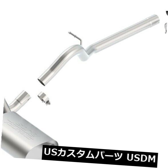 輸入マフラー Borla 140459BCツーリングキャットバックエキゾーストシステムは12-18ラングラー（JK）に適合 Borla 140459BC Touring Cat-Back Exhaust System Fits 12-18 Wrangler (JK) 【並行輸入品】