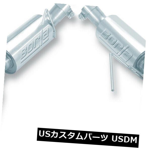 輸入マフラー 05-09マスタングに適合するBorla 11750 Sタイプアクスルバックエキゾーストシステム Borla 11750 S-Type Axle-Back Exhaust System Fits 05-09 Mustang 【並行輸入品】