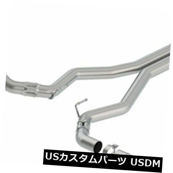 輸入マフラー Borla 2018 Ford Mustang GT 5.0L AT / MT（バルブなし）ATAK 3in Cat-Back Exhaust w / C Borla 2018 Ford Mustang GT 5.0L AT/MT (w/o Valves) ATAK 3in Cat-Back Exhaust w/C 【並行輸入品】