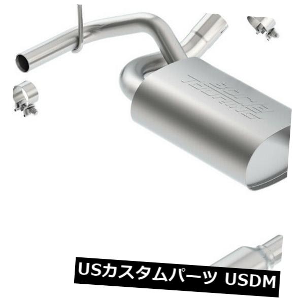 輸入マフラー Borla 11834ツーリングアクスルバックエキゾーストシステムは12-18ラングラー（JK）に適合 Borla 11834 Touring Axle-Back Exhaust System Fits 12-18 Wrangler (JK) 【並行輸入品】