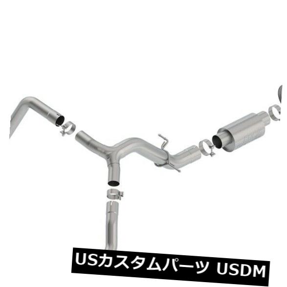 輸入マフラー Borla 140774CF SタイプCat-BackエキゾーストシステムはSierra 1500 Silverado 1500に適合 Borla 140774CF S-Type Cat-Back Exhaust System Fits Sierra 1500 Silverado 1500 【並行輸入品】