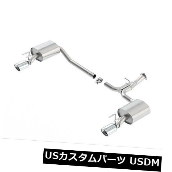 輸入マフラー BORLA S-TYPE AXLE-BACK EXHAUST FITS 13-17 ACCORD 3.5L COUPE & SPORT 2.4L 11853 【並行輸入品】