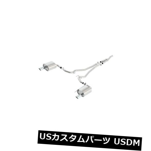 輸入マフラー 排気システム-Sタイプ-キャットバック-2-1 / 4インチのテールパイプ-4インチのヒント-ステンレス- Exhaust System - S-Type - Cat-Back - 2-1/4 in Tailpipe - 4 in Tips - Stainless - 【並行輸入品】|カスタムパーツ WORLD倉庫