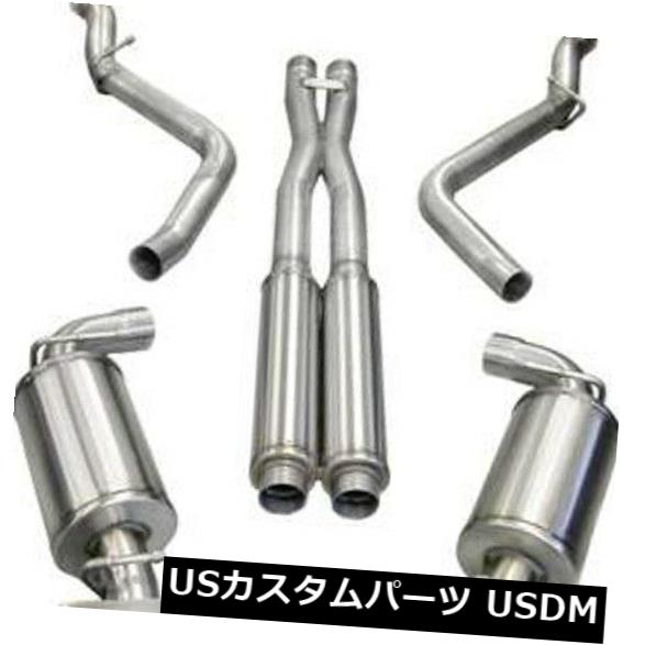 輸入マフラー CORSA 2.75 "キャットバックデュアルエキゾーストシステムは08-10ダッジチャレンジャーSRT 6.1L V8に適合 CORSA 2.75" Cat Back Dual Exhaust System Fits 08-10 Dodge Challenger SRT 6.1L V8 【並行輸入品】｜カスタムパーツ WORLD倉庫