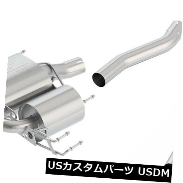 輸入マフラー 17-18 Civic Borla 140738CFBA ATAKキャットバック排気システムに適合 Fits 17-18 Civic Borla 140738CFBA ATAK Cat-Back Exhaust System 【並行輸入品】