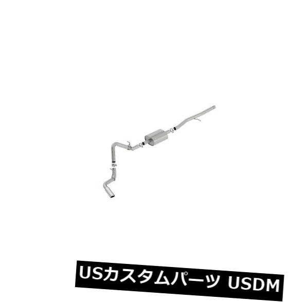 輸入マフラー Borla 140794 Sタイプキャットバックエキゾーストシステムは19シエラ1500シルバラード1500に適合 Borla 140794 S-Type Cat-Back Exhaust System Fits 19 Sierra 1500 Silverado 1500 【並行輸入品】