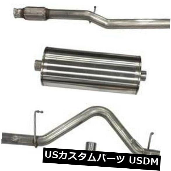 輸入マフラー CORSA 3.0 "2019年のSierra CC / EC 5.3L V8 BLKチップに適合するキャットバックシングルエキゾーストキット CORSA 3.0" Cat Back Single Exhaust Kit Fits 2019 Sierra CC/EC 5.3L V8 BLK Tip 【並行輸入品】|カスタムパーツ WORLD倉庫