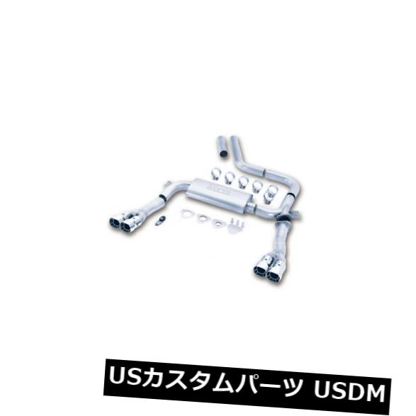 輸入マフラー 排気システム-キャットバック-3本のテールパイプ-デュアル/デュアルチップ-ステンレス-Natur Exhaust System - Cat-Back - 3 in Tailpipe - Dual / Dual Tips - Stainless - Natur 【並行輸入品】｜カスタムパーツ WORLD倉庫