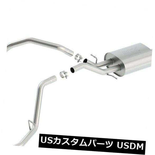 輸入マフラー Borla 14 Silv/Sierra C/B Exh ATAK 1500 5.3L V8 AT/MT 2&4WD Ext Cab (78.7) Crew C 【並行輸入品】