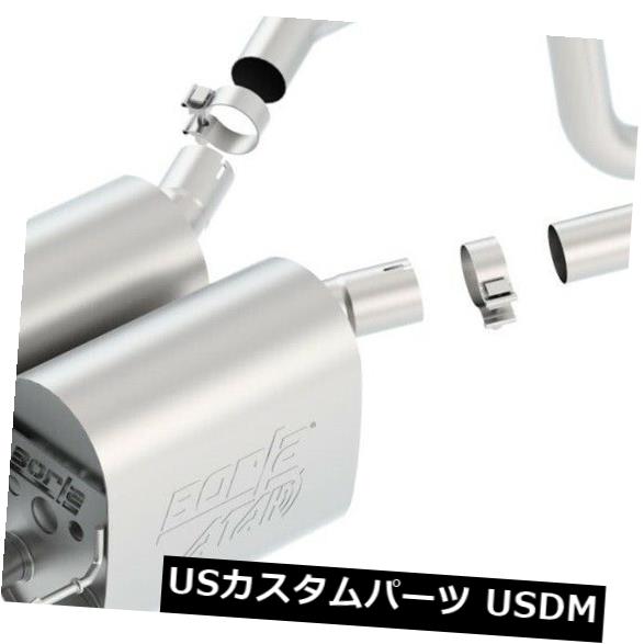 輸入マフラー 05-08コルベットBorla 11816 ATAKアクスルバックエキゾーストシステムに適合 Fits 05-08 Corvette Borla 11816 ATAK Axle-Back Exhaust System 【並行輸入品】