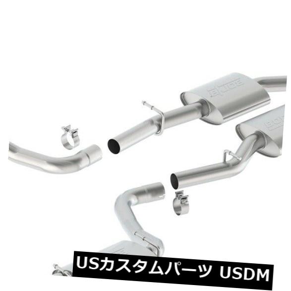 輸入マフラー 15-18チャレンジャーBorla 140626ツーリングキャットバックエキゾーストシステムに適合 Fits 15-18 Challenger Borla 140626 Touring Cat-Back Exhaust System 【並行輸入品】