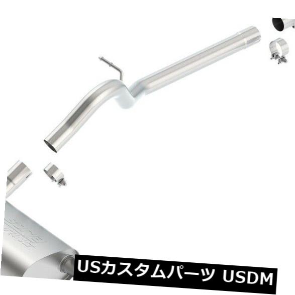 輸入マフラー 12-18ラングラー（JK）Borla 140459ツーリングキャットバックエキゾーストシステムに適合 Fits 12-18 Wrangler (JK) Borla 140459 Touring Cat-Back Exhaust System 【並行輸入品】