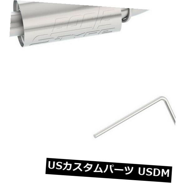 輸入マフラー 05-09マスタングBorla 11750 Sタイプアクスルバックエキゾーストシステムに適合 Fits 05-09 Mustang Borla 11750 S-Type Axle-Back Exhaust System 【並行輸入品】