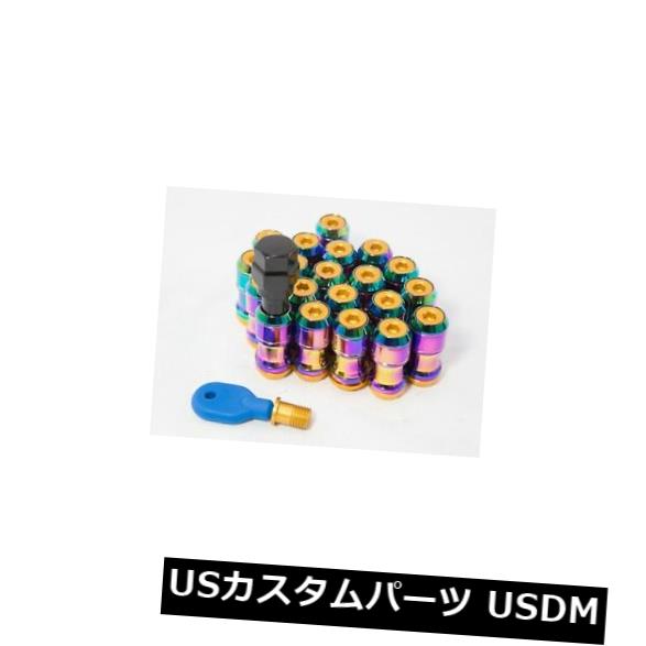 USナット 20個のネオクロムコニカルラグナットリムチューナー12x1.25 45mmの長さ 20Pcs Neo Chrome Conical Lug Nuts Rim Tuner 12x1.25 45mm Length 【並行輸入品】