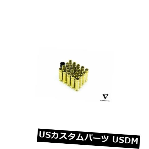 USナット Varrstoen VT75 12x1.5 Chrome Gold Open End Lug Nuts（20 PC / 1Key）Fits 240Sx G35 Varrstoen VT75 12x1.5 Chrome Gold Open End Lug Nuts (20 PC/1Key) Fits 240Sx G35 【並行輸入品】｜カスタムパーツ WORLD倉庫