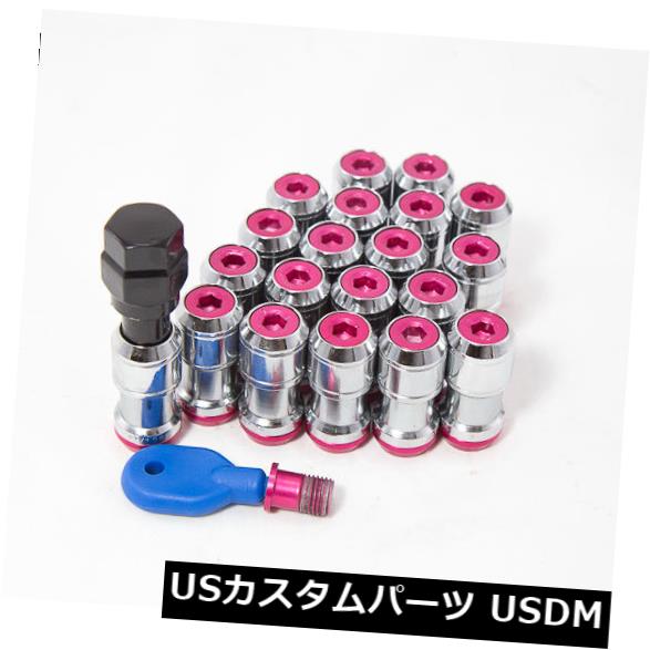 USナット 12X1.5 Aodhan Xt45ラグナットレッドクロームオープンエンド20PCフィットエースエンケイミロMRRリム 12X1.5 Aodhan Xt45 Lug Nuts Red Chrome Open End 20Pc Fit Ace Enkei Miro Mrr Rims 【並行輸入品】｜カスタムパーツ WORLD倉庫