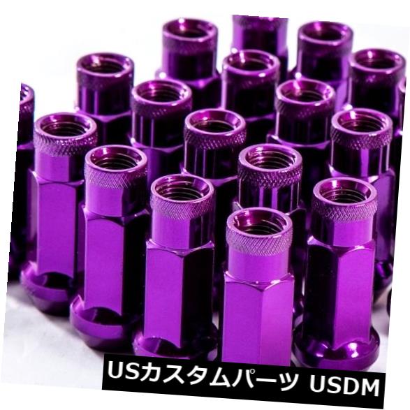 USナット 51mm Aodhan XT51 12x1.5パープルエクステンデッドオープンラグナットフィットレクサスマツダ三菱 51mm Aodhan XT51 12x1.5 Purple Extended Open Lug Nuts Fits Lexus Mazda Mitsubish 【並行輸入品】