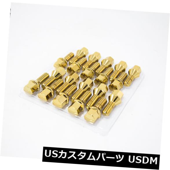 USナット 20 12X1.25 Aodhan 28Mmラグボルトゴールドフィットフィアット500ベーストレンディターボスポーツ 20 12X1.25 Aodhan 28Mm Lug Bolts Gold Fit Fiat 500 Base Trendy Turbo Sport 【並行輸入品】