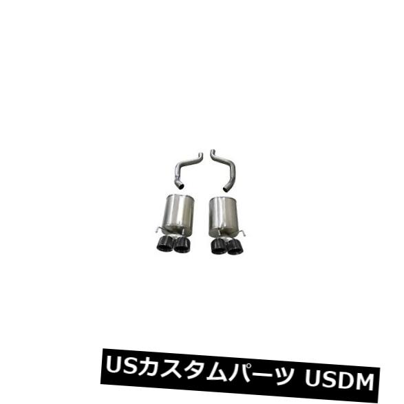 輸入マフラー Corsa Performance 21012BLKエクストリームアクスルバックエキゾーストシステムは09-13コルベットに適合 Corsa Performance 21012BLK Xtreme Axle-Back Exhaust System Fits 09-13 Corvette 【並行輸入品】