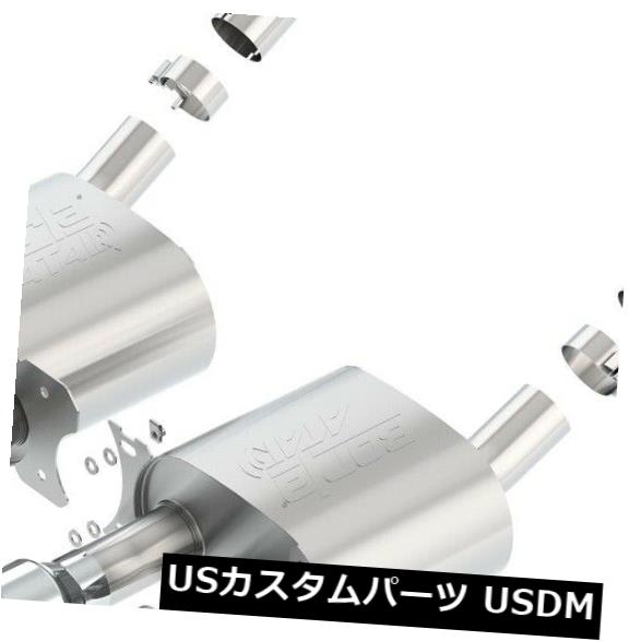 輸入マフラー Borla 11903 ATAKアクスルバックエキゾーストシステムは15-19コルベットに適合 Borla 11903 ATAK Axle-Back Exhaust System Fits 15-19 Corvette 【並行輸入品】