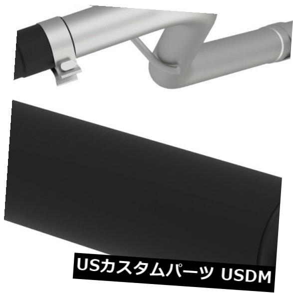 輸入マフラー MBRPエキゾーストS5526BLKブラックシリーズキャットバックエキゾーストシステムフィットラングラー（JK） MBRP Exhaust S5526BLK Black Series Cat Back Exhaust System Fits Wrangler (JK) 【並行輸入品】