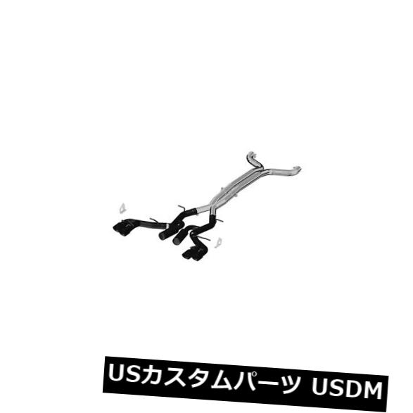輸入マフラー MBRPエキゾーストS7033BLKブラックシリーズキャットバックエキゾーストシステムフィット16-19カマロ MBRP Exhaust S7033BLK Black Series Cat Back Exhaust System Fits 16-19 Camaro 【並行輸入品】